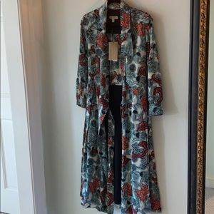 NWT Burberry London Layla silk wrap dress